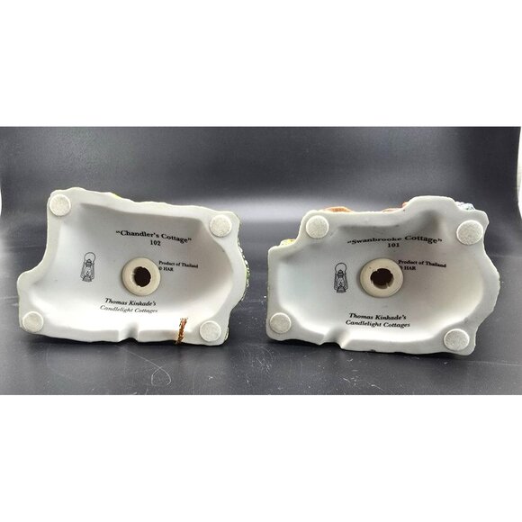 Thomas Kinkades Candlelight Cottages Lighted Ornament Collection JE3834 - Picture 12 of 14